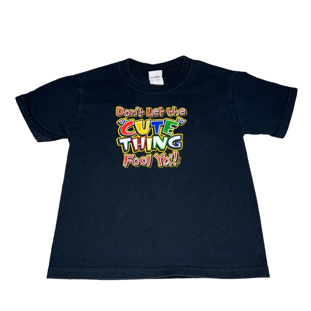 Fruit of Loom Short Sleeve Don’t let the “Cute Thing” Fool Ya! Graphic Tee Black